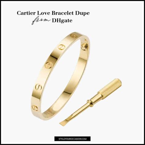 dupe cartier love bracelet|cartier love inspired bracelet.